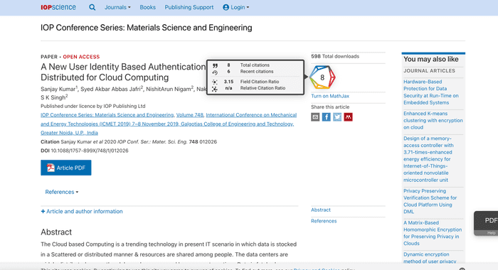 Research Paper publication